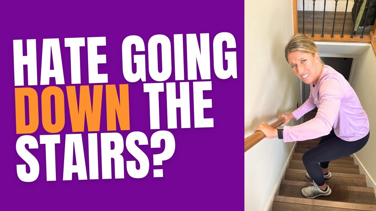 2 exercises to REDUCE knee pain down the stairs