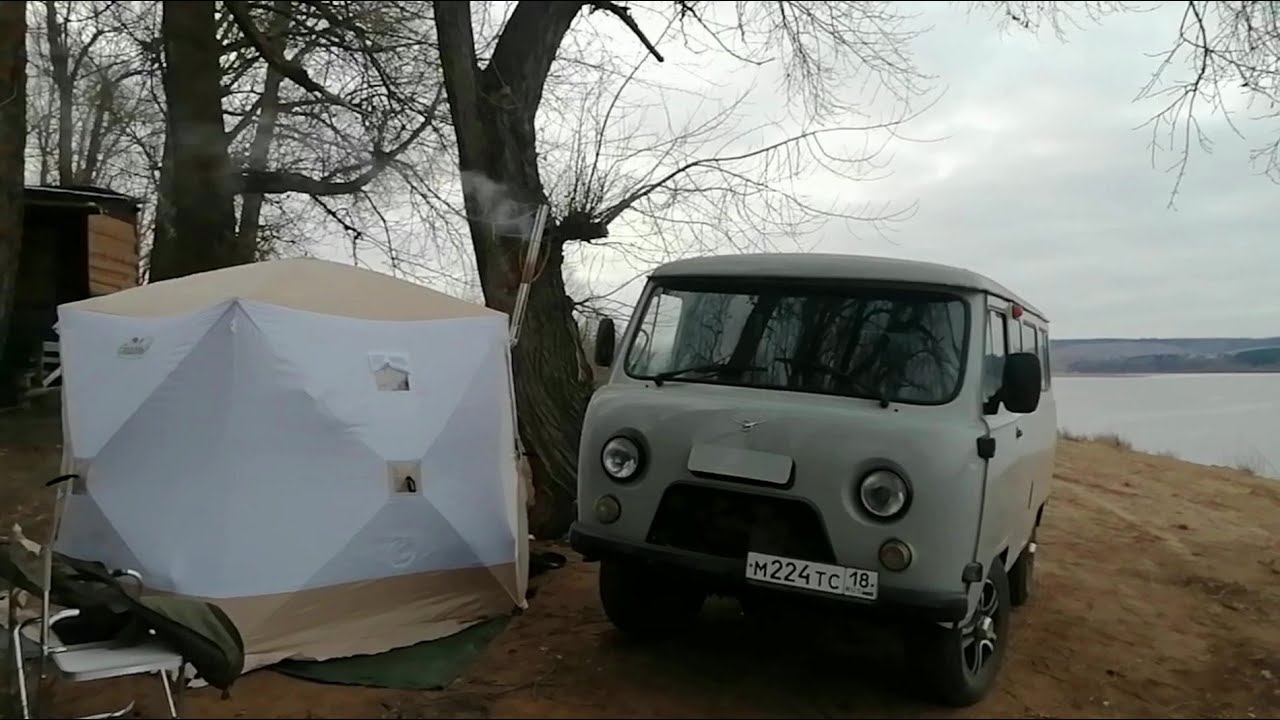 РЫБАЛКА С НОЧЕВКОЙ В ПАЛАТКЕ НА НАЛИМА.РЕКА ВЯТКА.УАЗИК ДЛЯ НОЧЁВКИ.ПАЛАТКА  СЛЕДОПЫТ ПРЕМИУМ 5 СТЕН