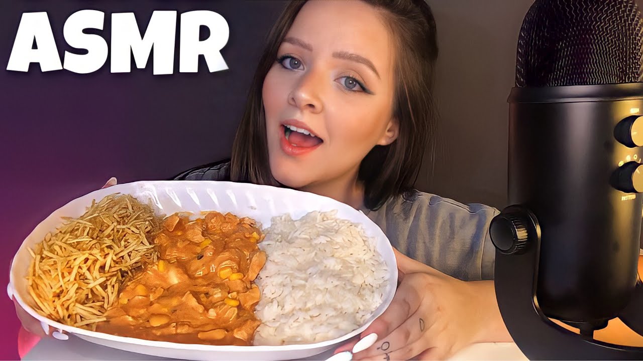 ASMR STROGONOFF DE FRANGO COM BATATA PALHA MUKBANG BRASIL (SONS DE MASTIGAÇÃO) PTBR