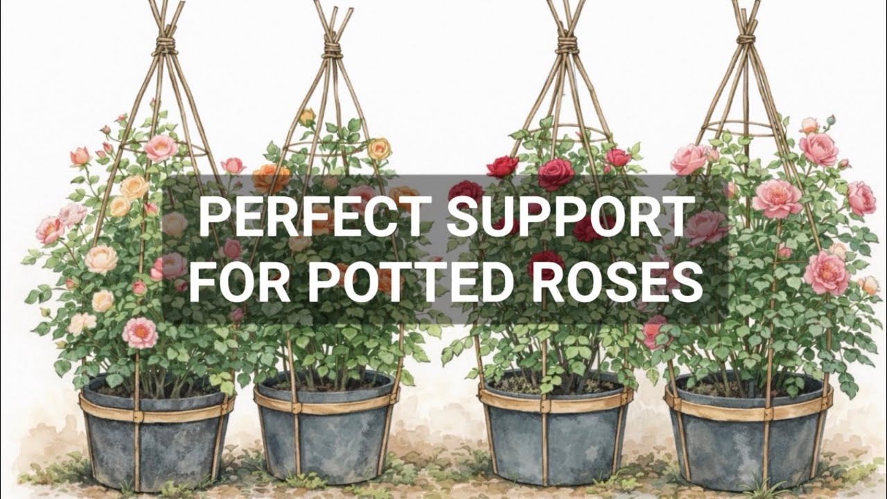 ИДЕАЛЬНАЯ ПОДСТАВКА ДЛЯ РОЗ В ГОРШКАХ 🌹