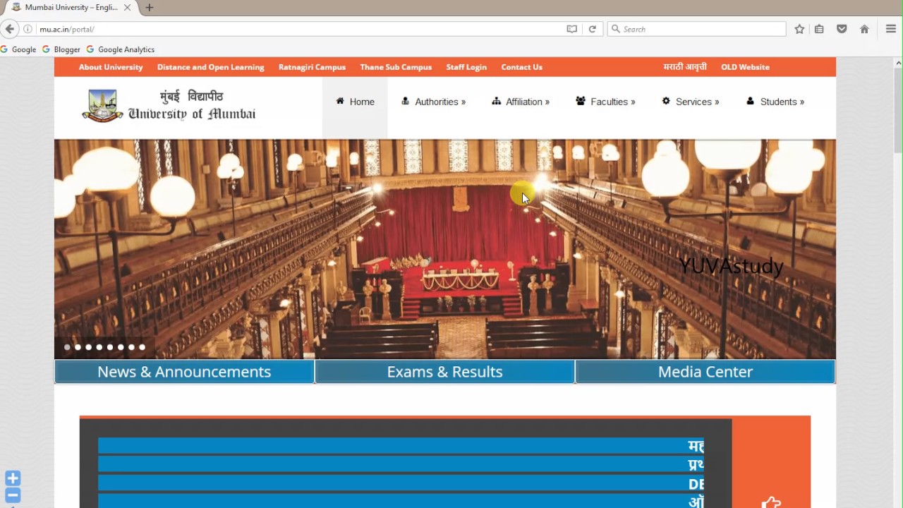Mumbai University Cut Off List - www.yuvapoints.com
