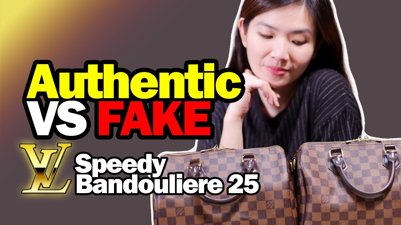 Louis Vuitton Speedy Bandouliere 25 (AUTHENTIC VS FAKE)!!