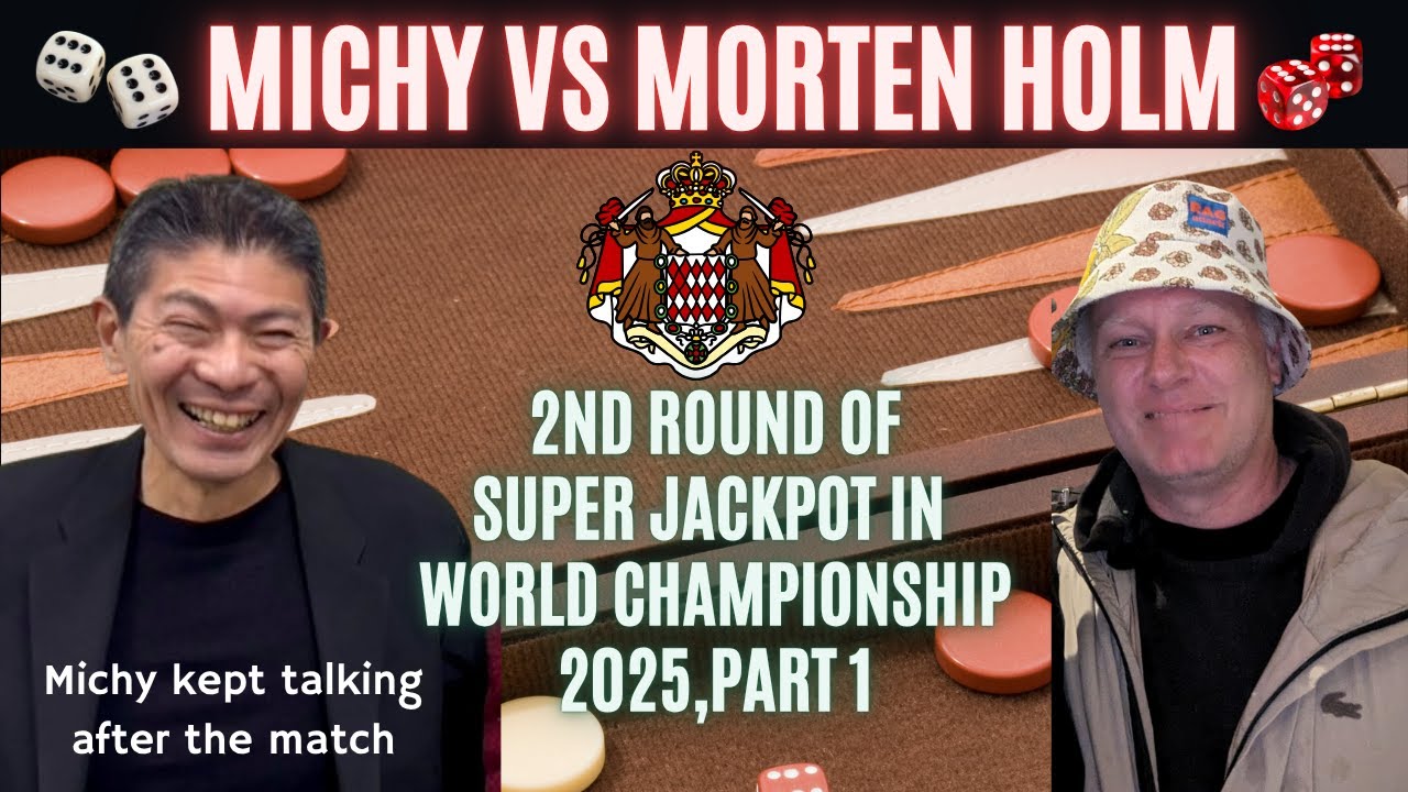 Backgammon, Michy vs Morten Holm, part 1