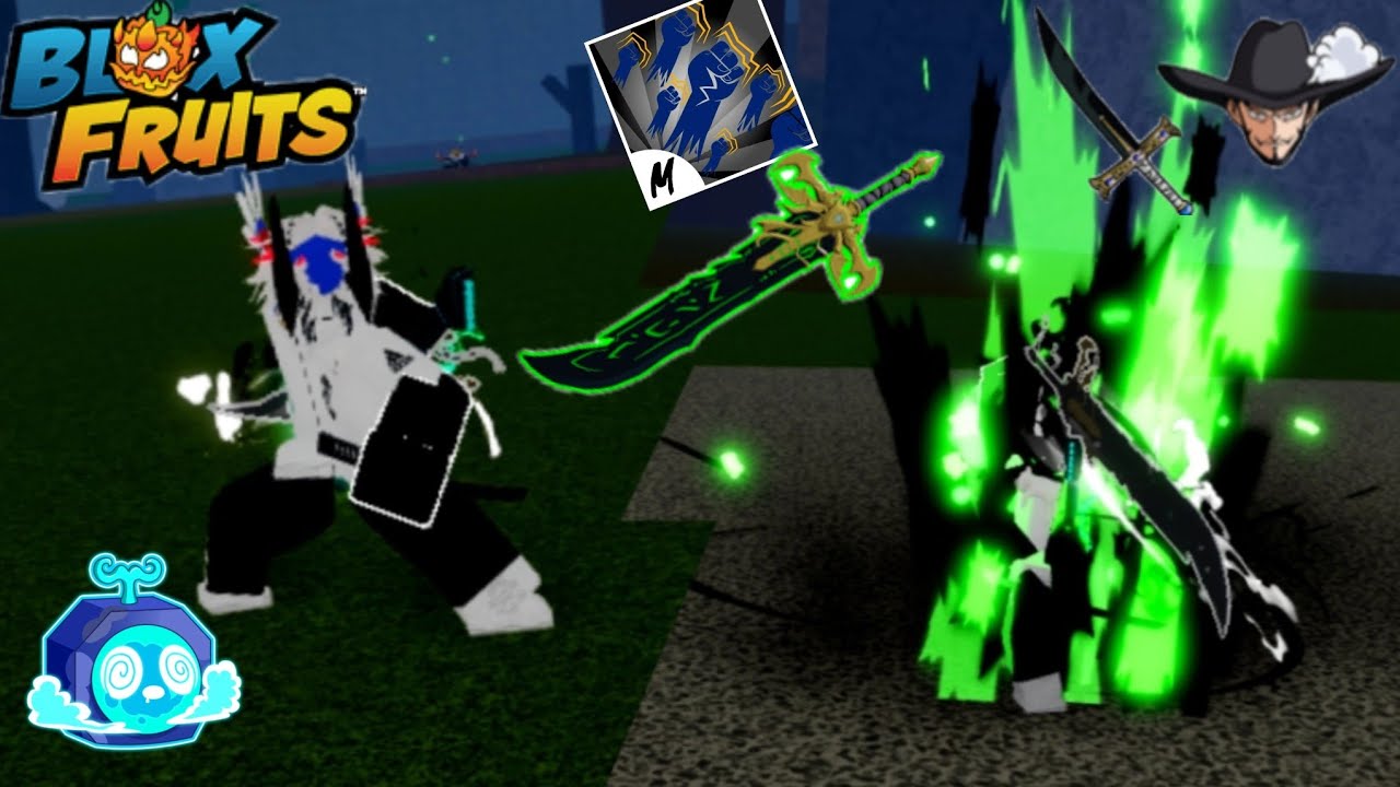 "Combo INSANO: Yoru + God Human + Portal no Blox Fruits! ⚔️🔥🌌"