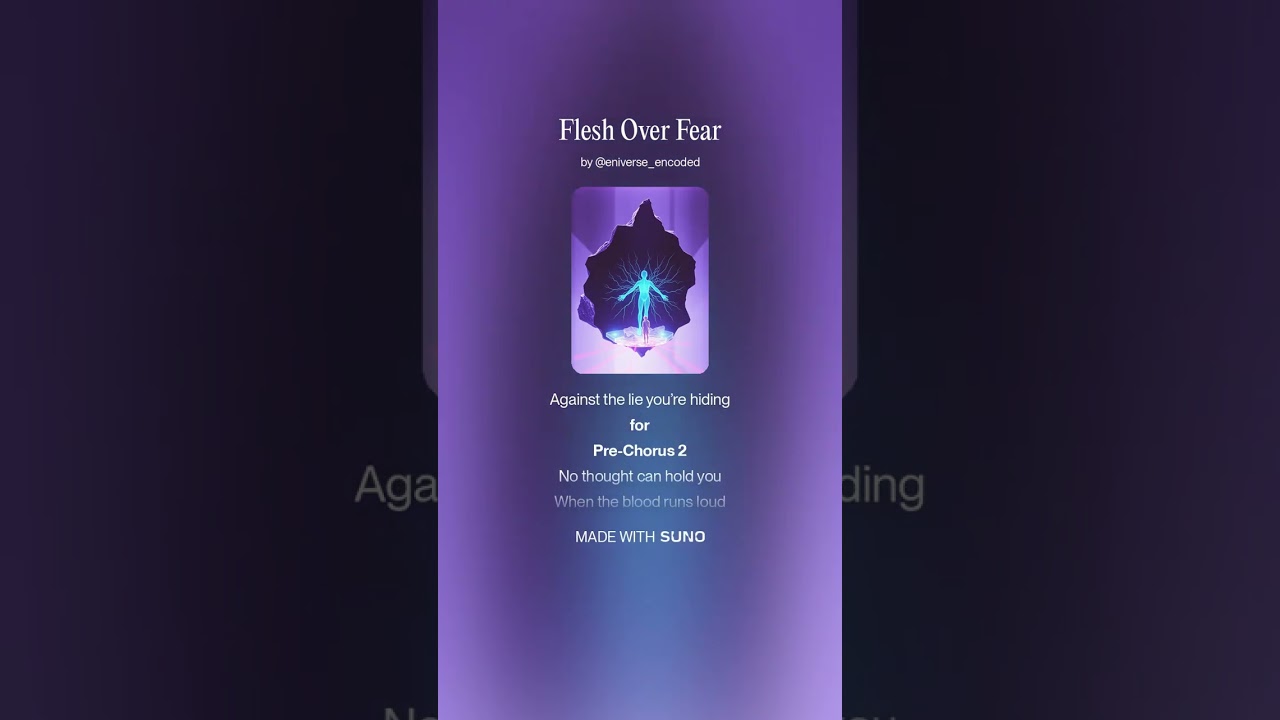 Flesh Over Fear - trance vibe - [Eniverse Encoded x Suno]