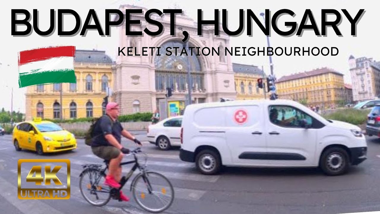 4K Budapest Walk 2021 Neighborhood around Keleti Train Station during lomtalanítás