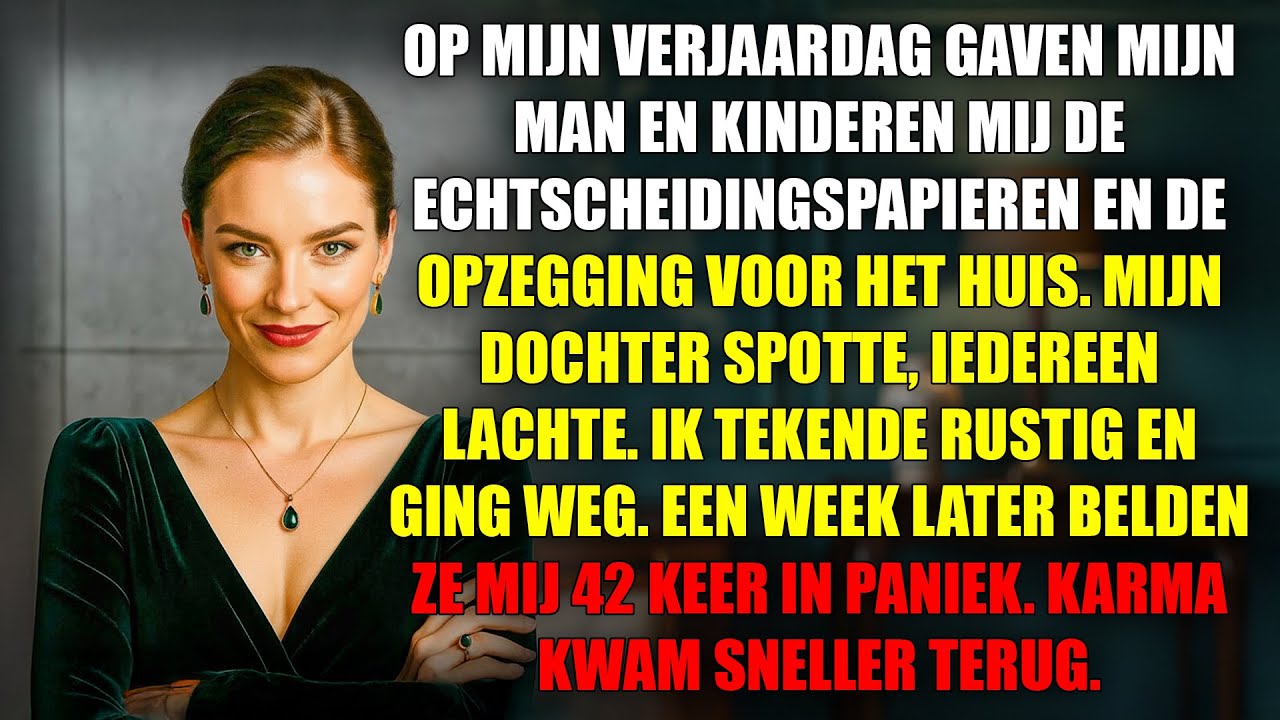 Op mijn verjaardag namen mijn man en kinderen alles af en vroegen de scheiding aan!