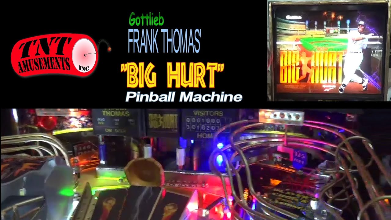 #320 Gottlieb FRANK THOMAS' BIG HURT Pinball Machine - Only 1985 made! TNT Amusements