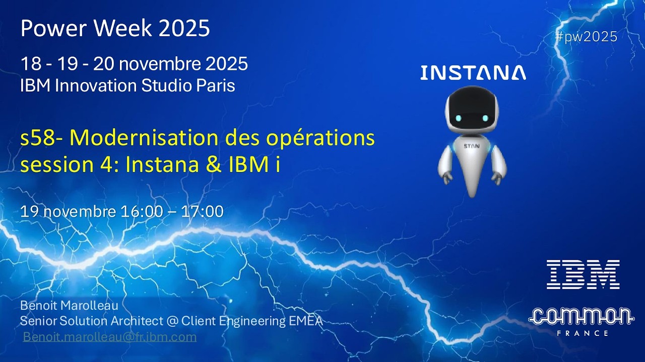 Power Week 2025 - S58 - Modernisation des opérations (session 4) - Instana et IBM i
