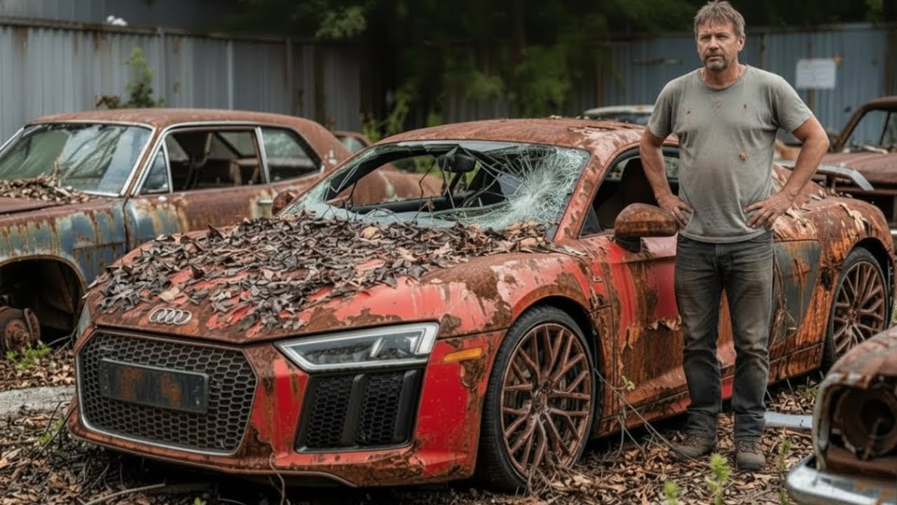ASMR Car Restoration! Full Restoration of a 2016 Audi V10 from Total Disrepair to Looking New