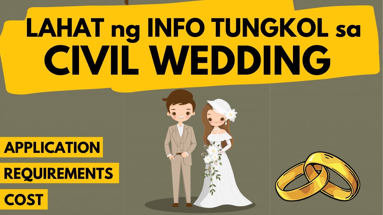 💒 Civil Wedding Philippines | Requirements, Application, Cost | Paano magpakasal sa Pilipinas