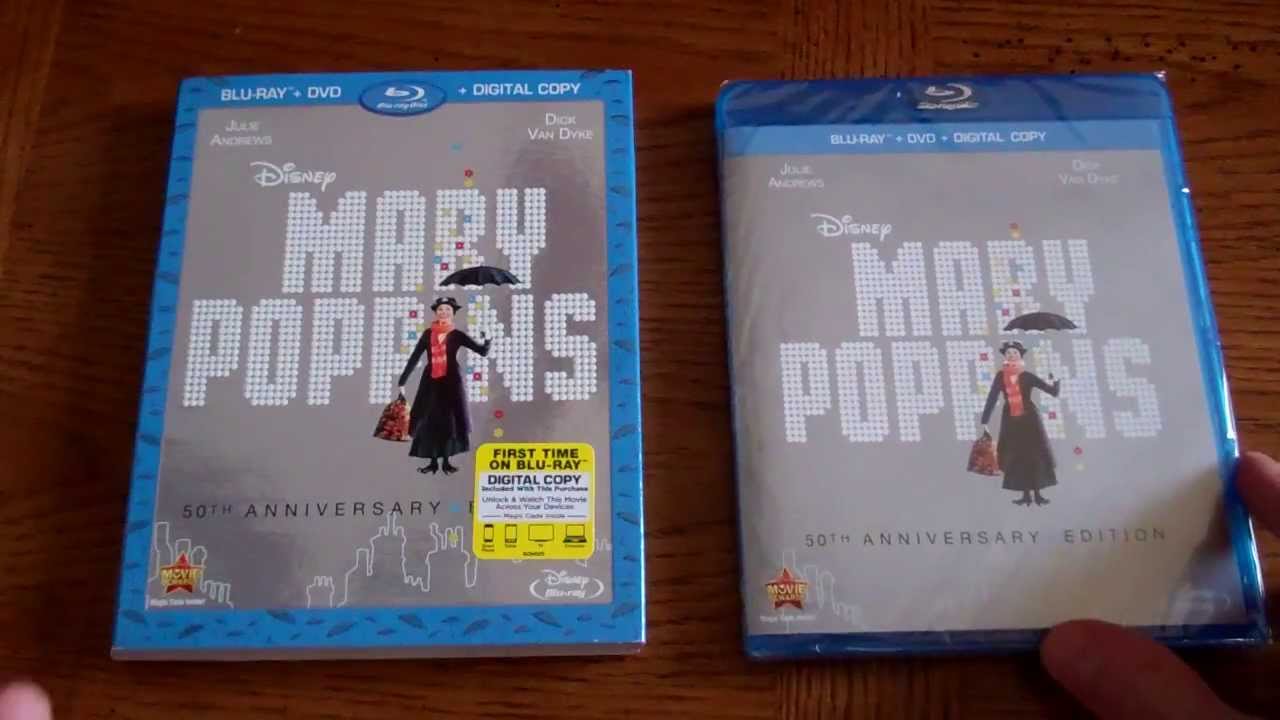 Mary Poppins - 50th Anniversary Edition Blu-ray Unboxing DISNEY