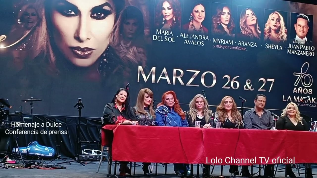 Homenaje a Dulce . marzo 26 y 27  Salón la Maraka. Conferencia de prensa