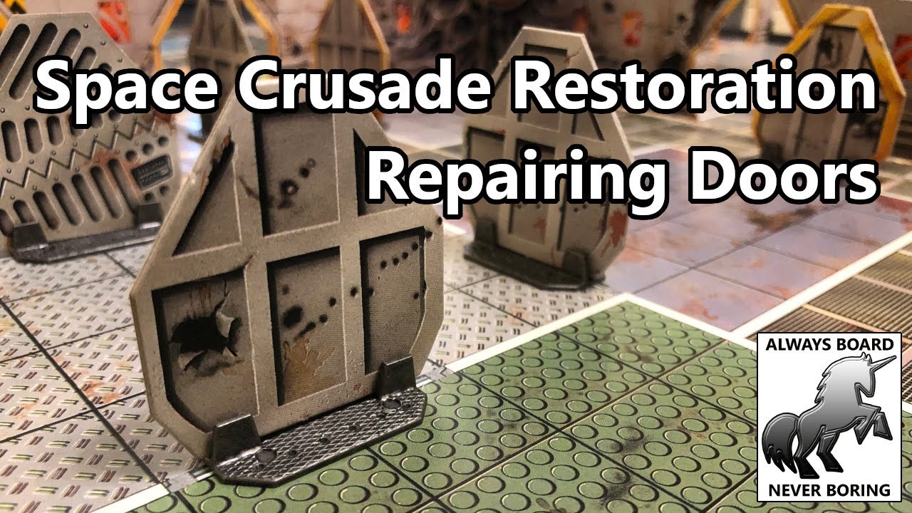Repairing Cardboard Doors, Walls & Board Tiles | The Space Crusade (Star Quest) Restoration Project