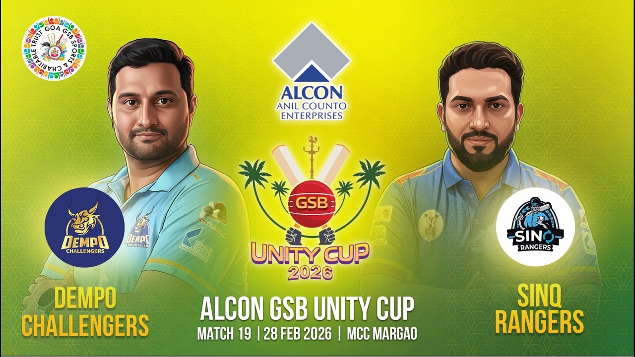 🔴Live | ALCON GSB UNITY CUP 2026 | Dempo Challengers vs SINQ Rangers | Match - 19