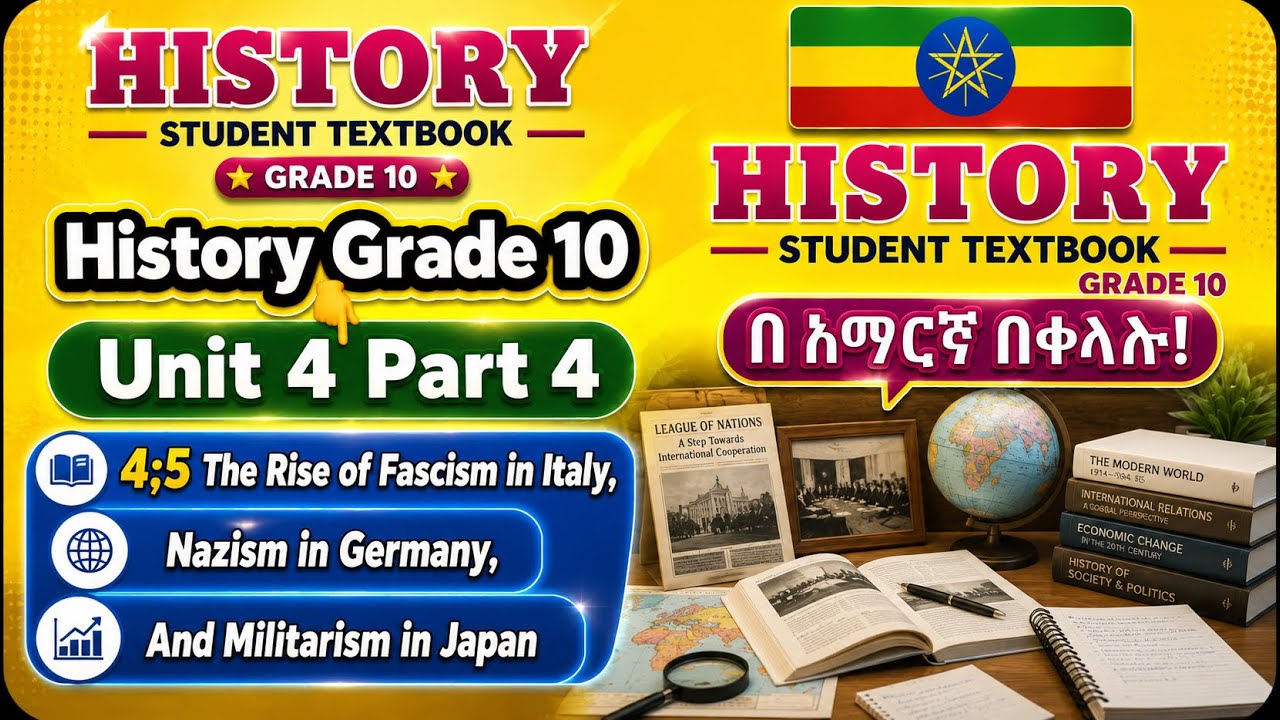 History Grade 10 Unit 4 Part 4/The Rise of Fascism in Italy,Nazism in Germany,& Militarism in Japan.