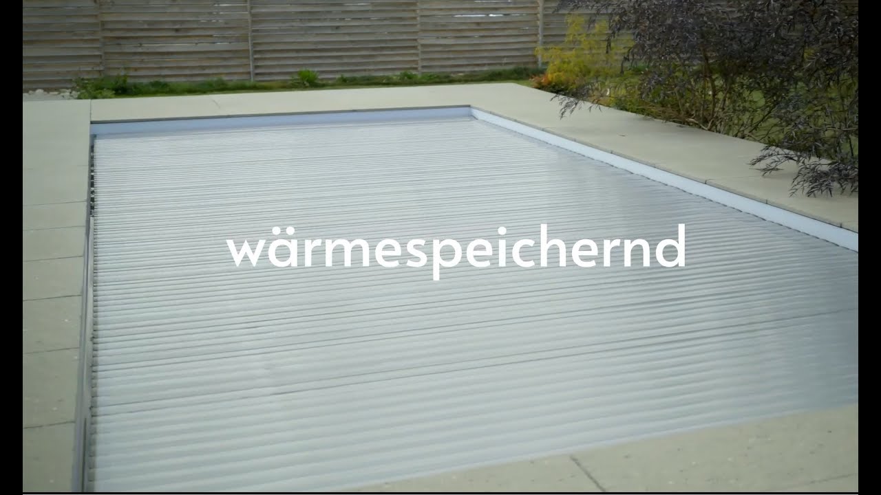 Langlebige Solar Pool Abdeckung mit Lamellen von Poolprofi