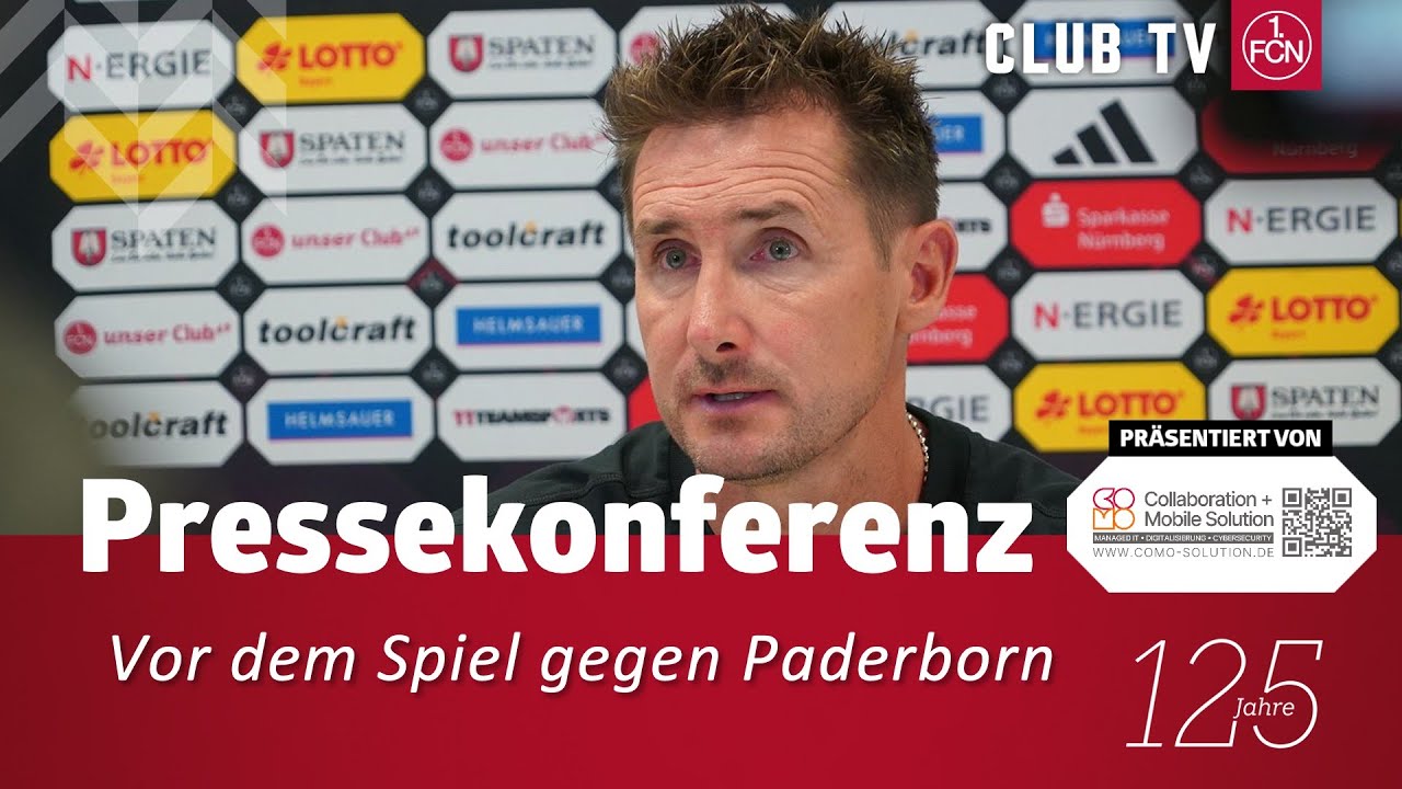 RE-LIVE: Die PK mit Miro Klose vor dem Spiel gegen Paderborn