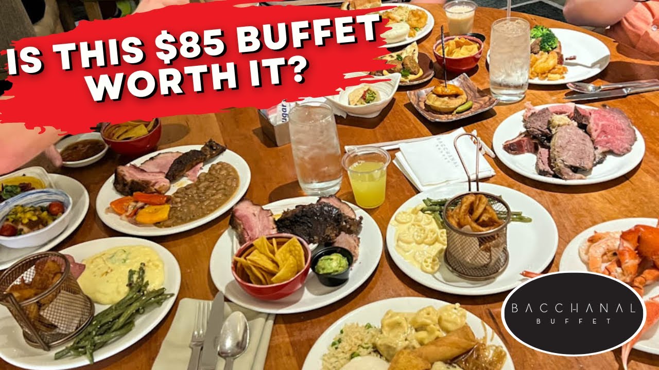 Eating One of EVERYTHING at the BACCHANAL Buffet in Las Vegas!! 😱