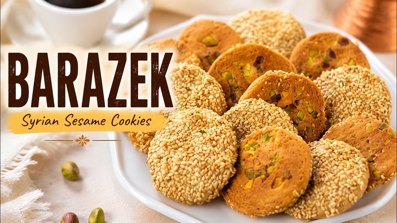 Barazek Sesame Cookies | Traditional Syrian Cookies | You Won't Stop Eating These Cookies