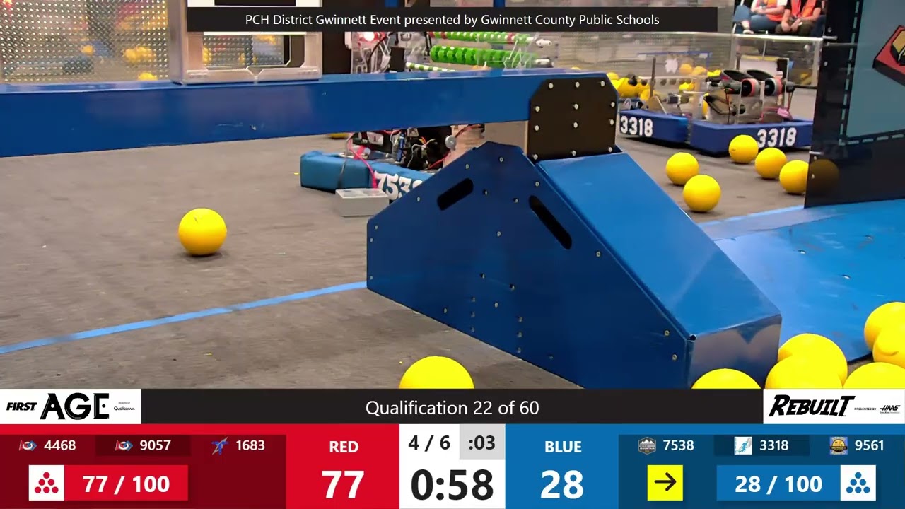 Qualification Match 22 - PCH District Gwinnett Event presented by GCPS