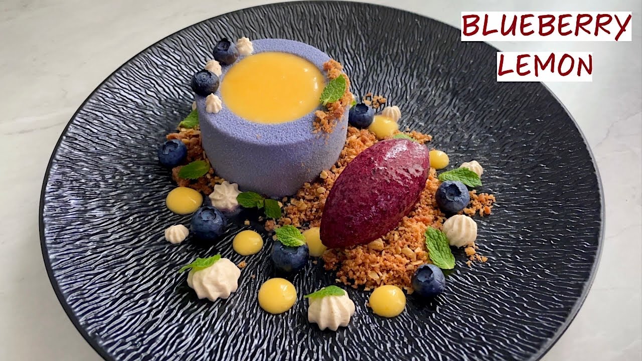 Десерт MICHELIN STAR с черникой, лимоном и корицей — рецепт изысканной выпечки