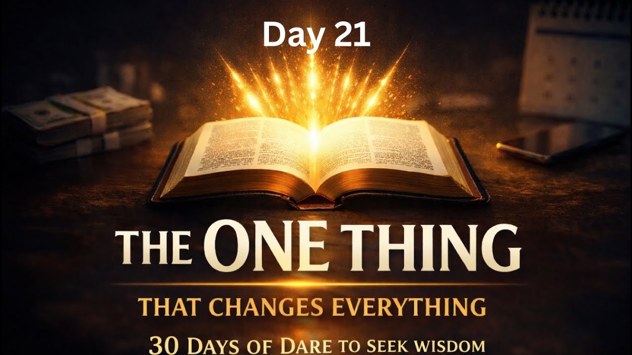 Day 21 of 30 — Dare to Seek Wisdom: The One Thing That Changes Everything