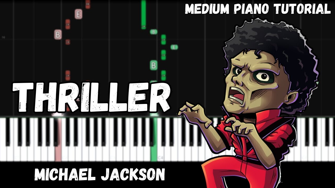 Michael Jackson - Thriller (Medium Piano Tutorial)