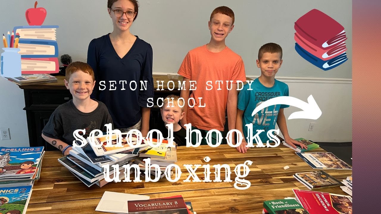 Seton Home Study School Books unboxing 2022-2023