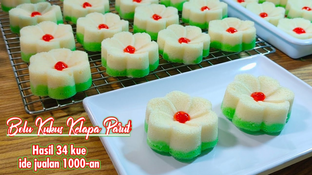 OMSET MENINGKAT Setelah  jualan Kue ini || Bolu Kukus Kelapa Parut ide jualan 1000an