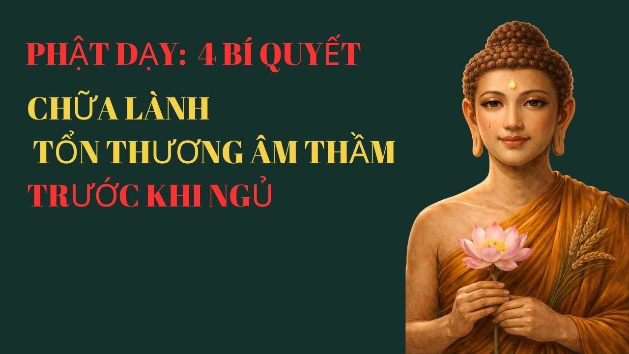 PHẬT DẠY: 4 BÍ QUYẾT CHỮA LÀNH TỔN THƯƠNG ÂM THẦM