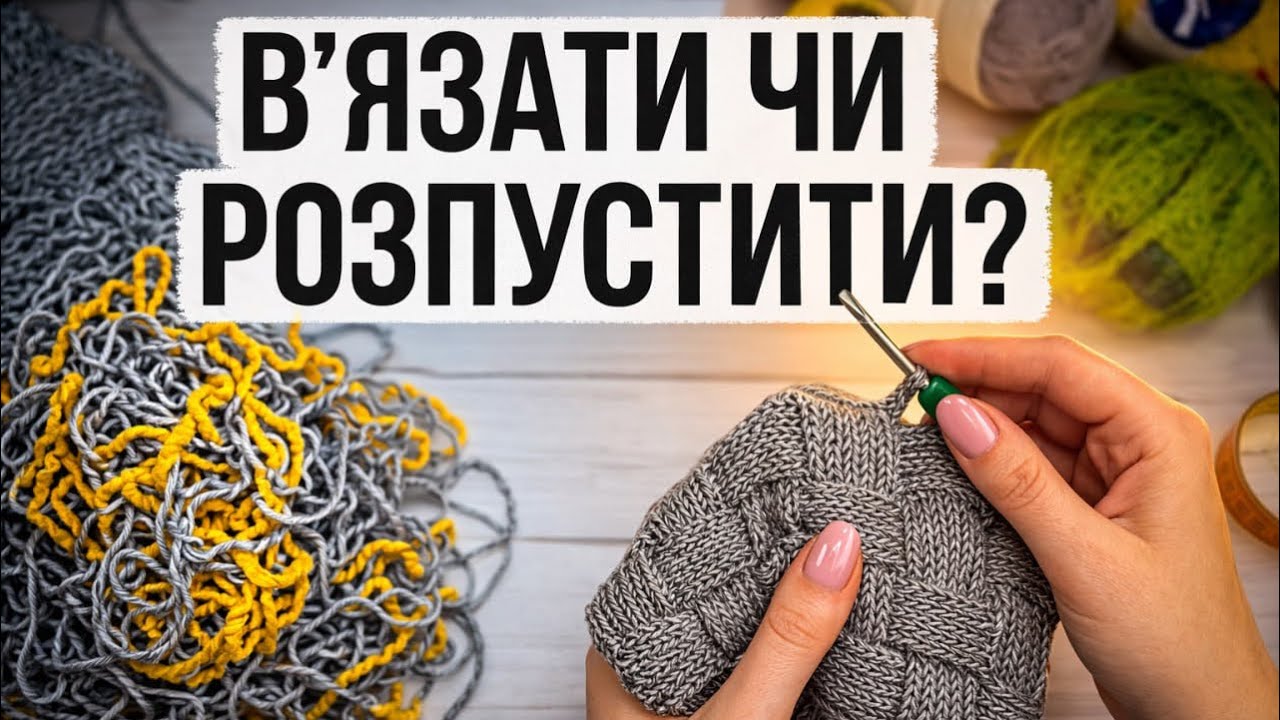 Всі мої в’язальні процеси 🙈 зв’язати чи розпустити?