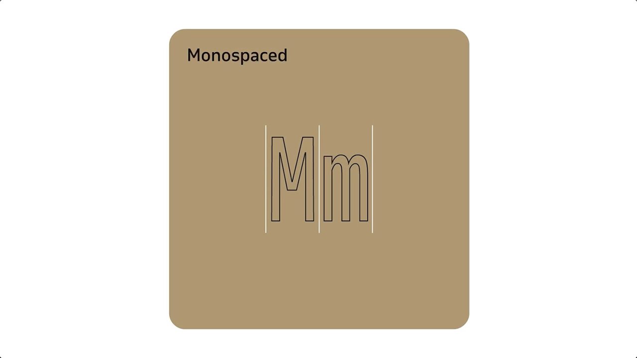 Monospaced lettertypes in het kort uitgelegd