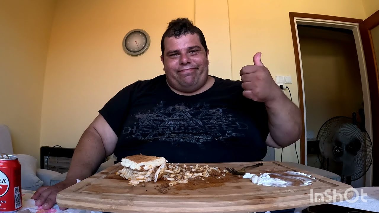 Tasty, 🙂 Delicious Greek Dinner Pasticcio,🍺 Beer and🍰 Dessert. ASMR, MUKBANG ENJOY!! (Talking) 😊
