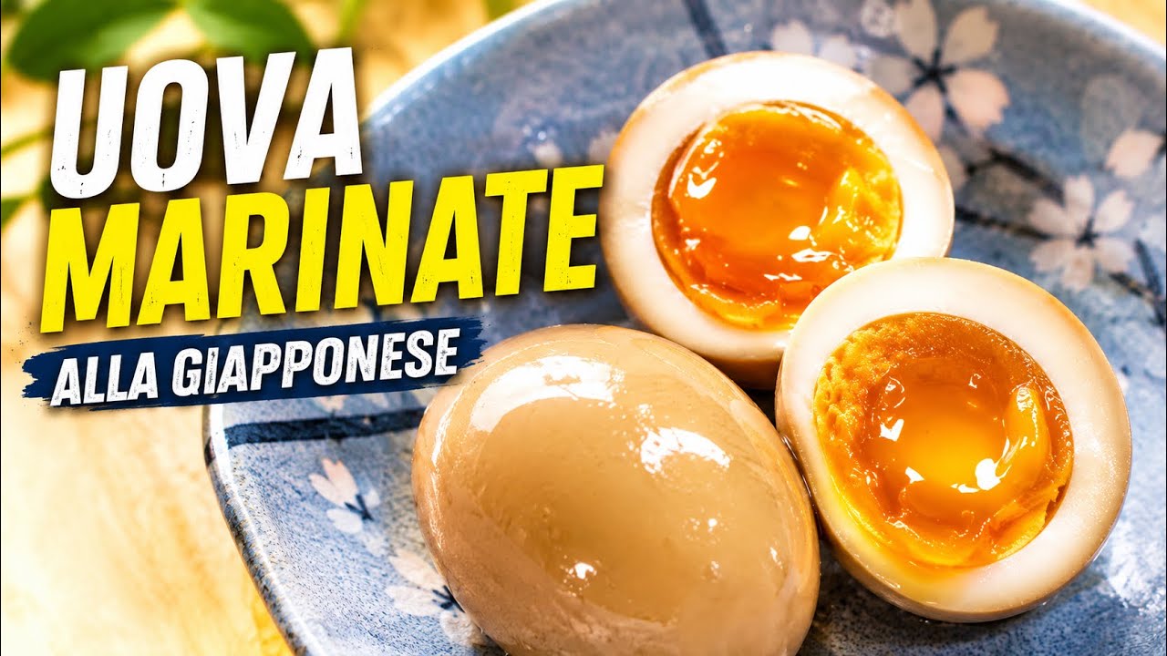 【Cucina giapponese】Uova a mezza cottura con la salsa giapponese🇯🇵 (AJITSUKETAMAGO)