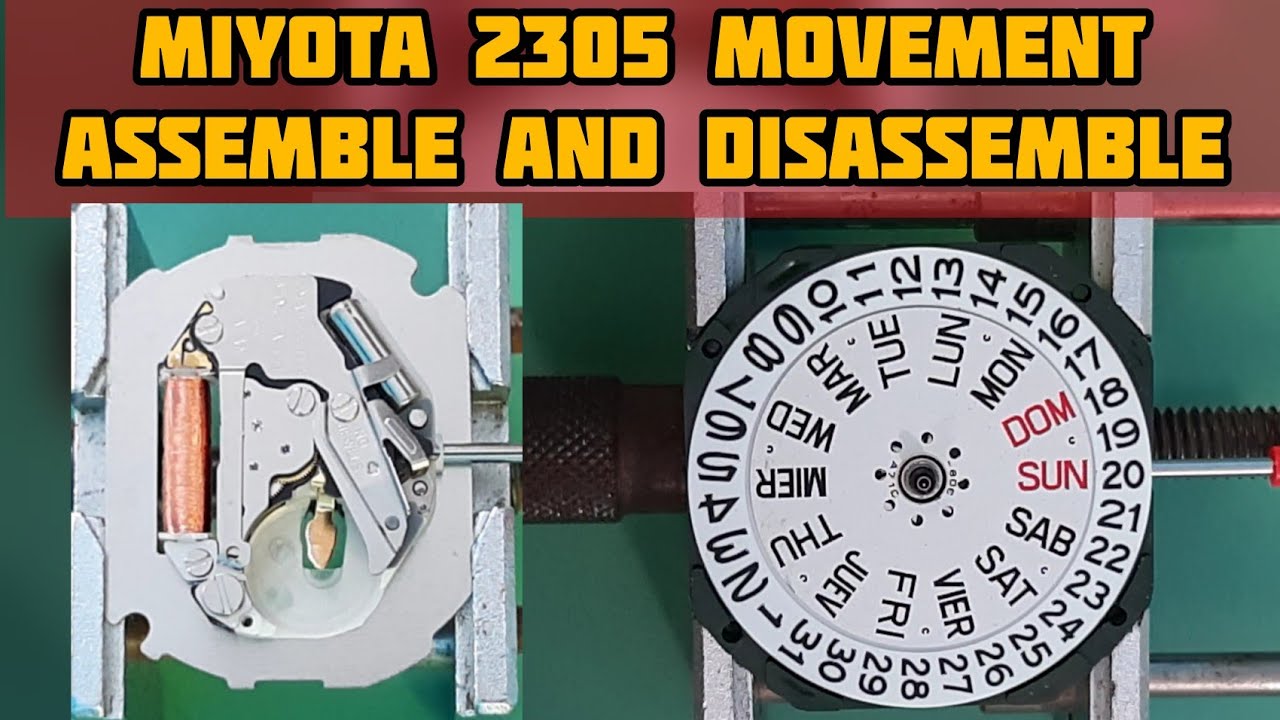 How To Service MIYOTA 2305, 2105, 2405 Movement | Only Assemble and Disassemble | SolimBD