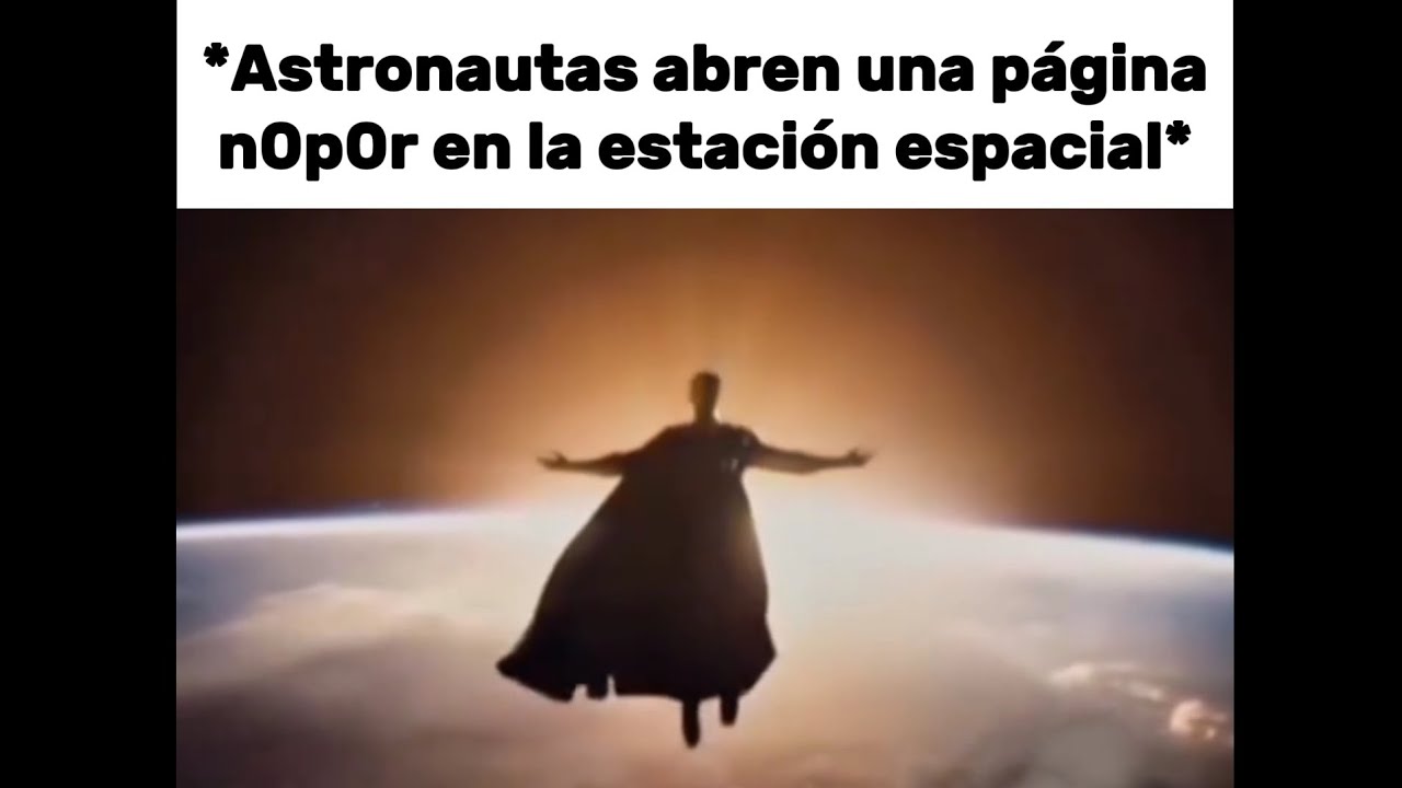 Astronautas abren una página n0p0r en la estación espacial:
