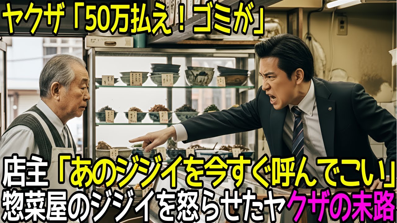 ヤクザ「50万払え！ゴミが！」→高齢店主「ほう…今の署長に聞いてみるか？」チンピラ「しょ、署長…？」→結果…【感動する話】【朗読】