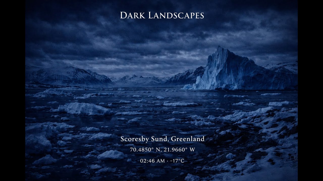 Dark Landscapes &mdash; Scoresby Sund, Greenland | Deep Focus Ambient (49 Minutes)
