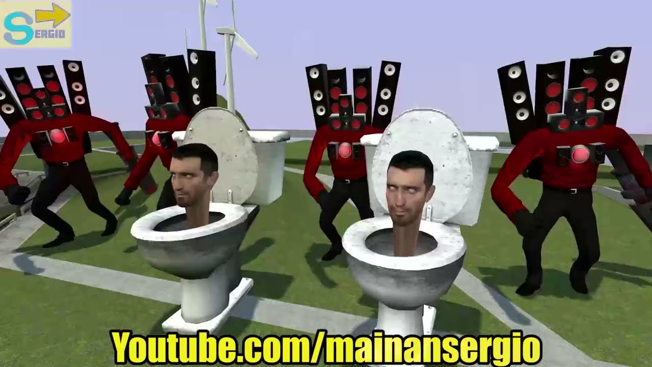 SKIBIDI TOILET VS SPEAKER MAN MECHA BOSS VS CAMERA MAN MECHA BOSS GARRY'S MOD!