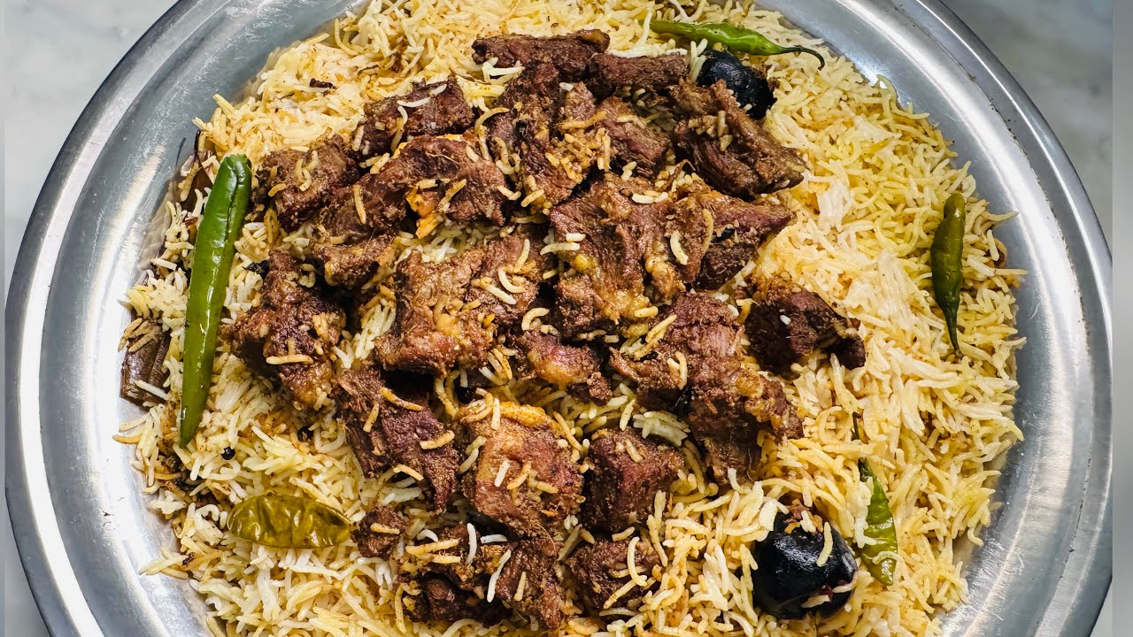 Beef Mandi Recipe | Authentic Arabic Style Mandi Rice at Home