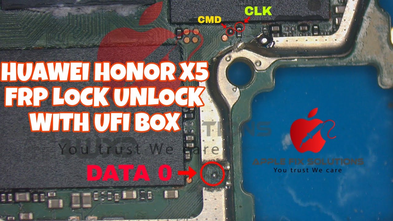 Huawei Honor X5 Plus WOD-LX2 Frp Lock Unlock By UFI Box isp 2024 ☑️
