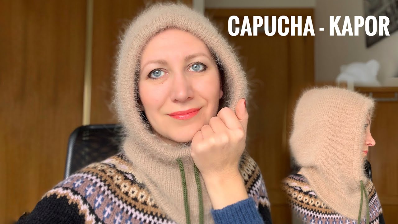 tejemos Capucha- Kapor. Tejer capucha para mujer.  Tejer balaklava con agujas