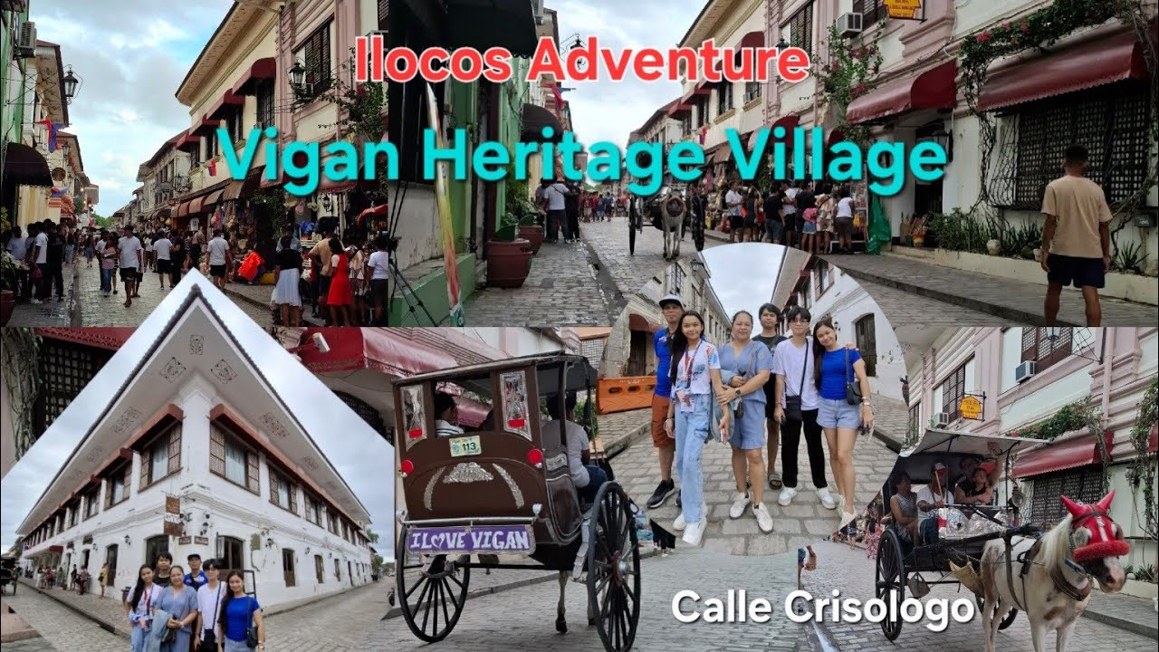 Calle Crisologo, Vigan, Ilocos Sur (UNESCO) Heritage Village | West Philippine Sea Sunset | Bagnet