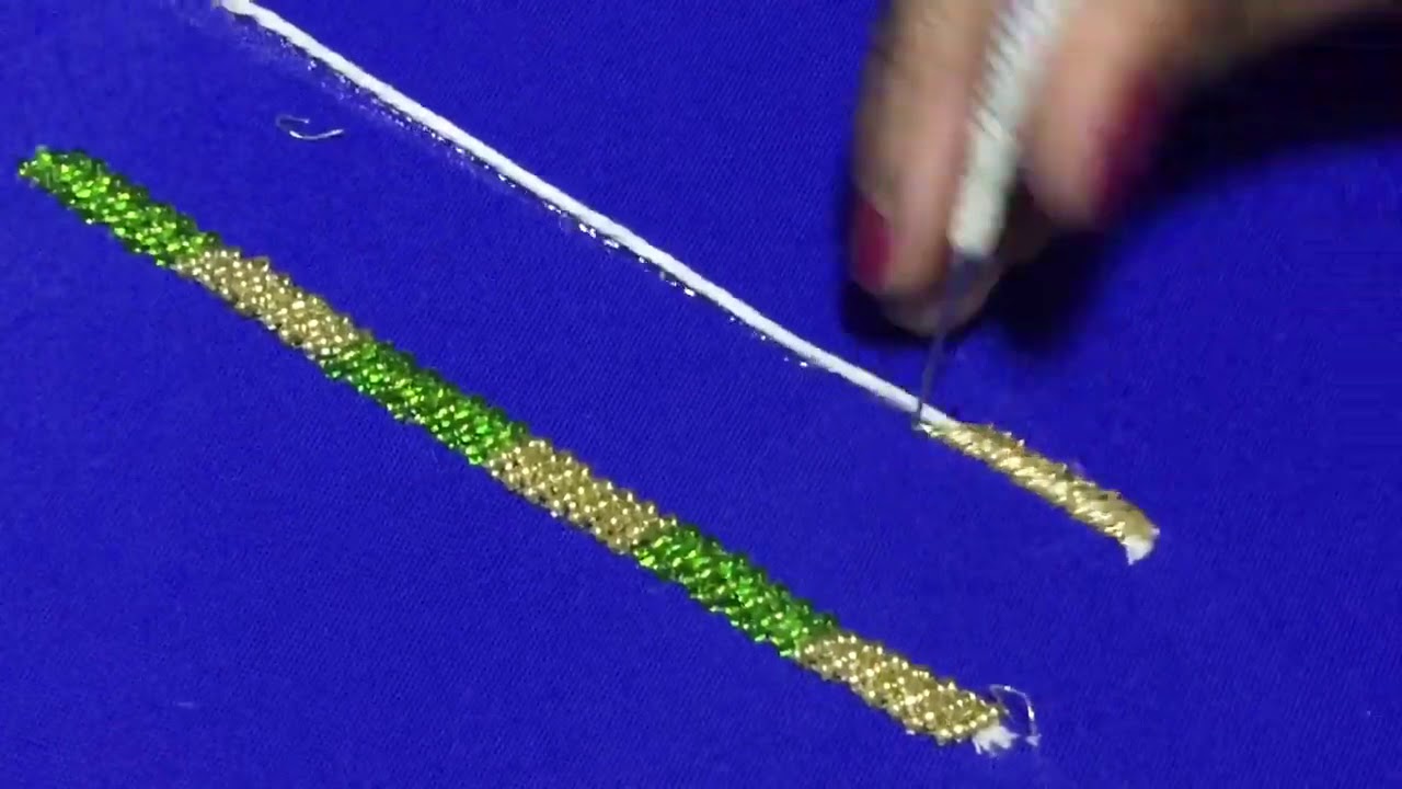 AARI LOADING STITCH WITH ZARI THREAD