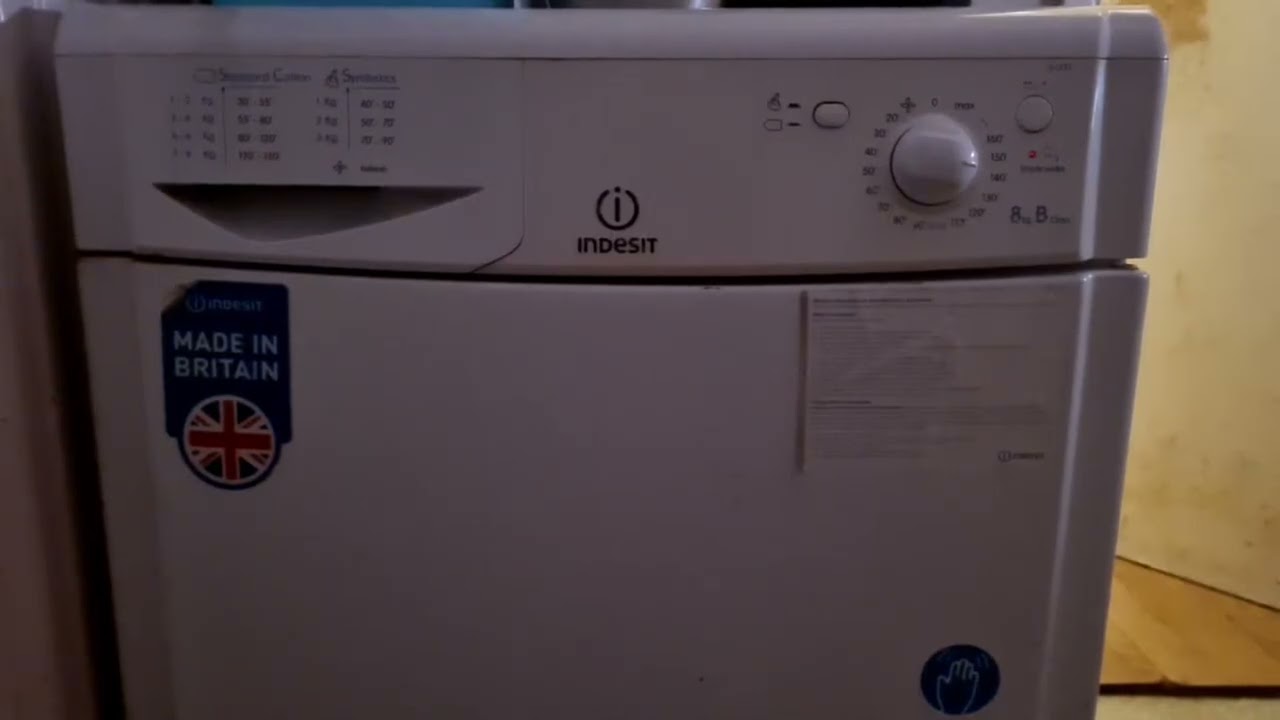 Highlight 2:05 – 7:05 from Indesit IDC8T3 8KG Condenser Tumble Dryer Full Cycle