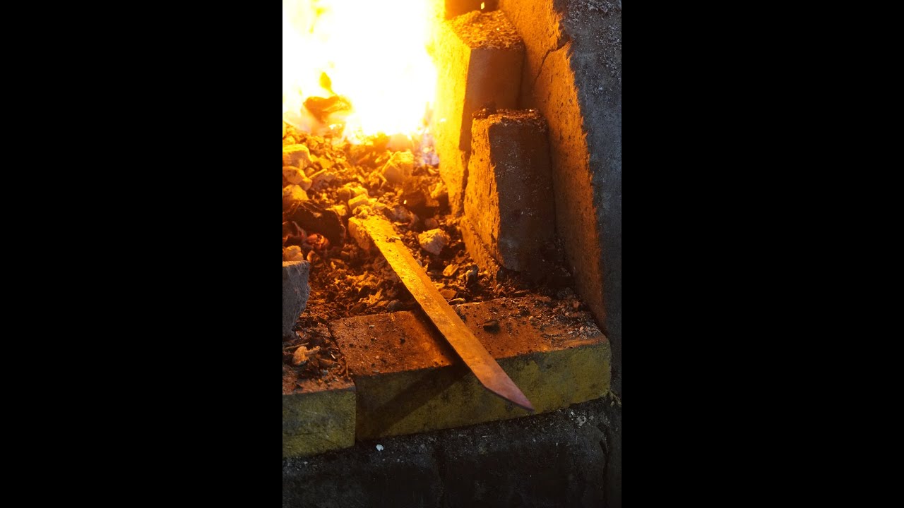 Katana making. The secret of making a Japanese sword. Kamakura style tachi production.