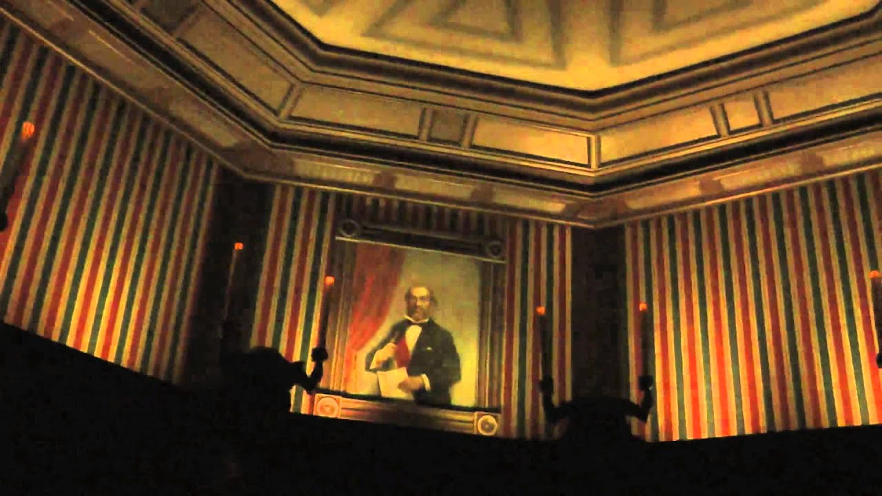 The Haunted Mansion Stretching Room in 1080p