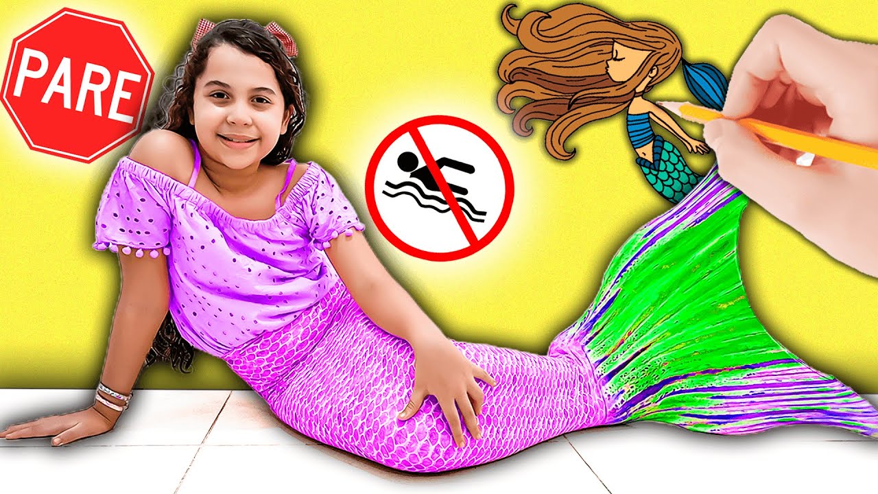 SARAH BRINCA DE TODOS OS DESENHOS VIRARAM REALIDADE!!!