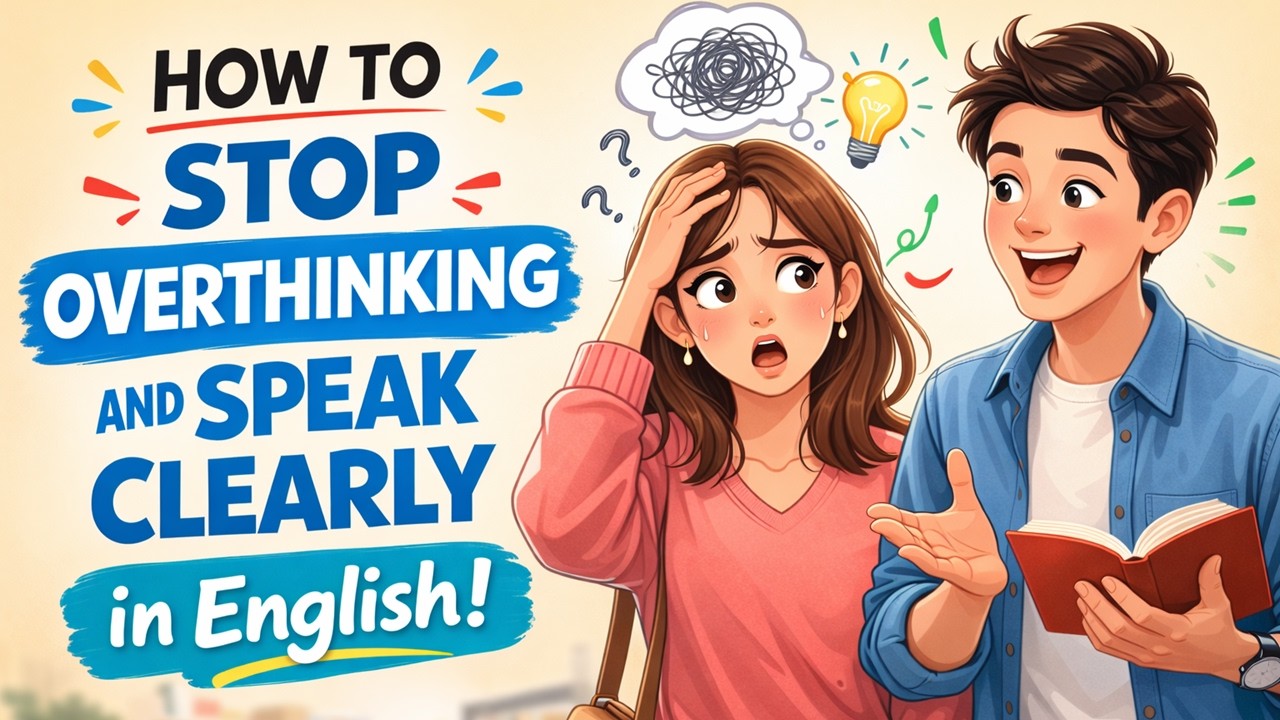 How to Stop Overthinking and Speak More Clearly | English Conversation Practice
